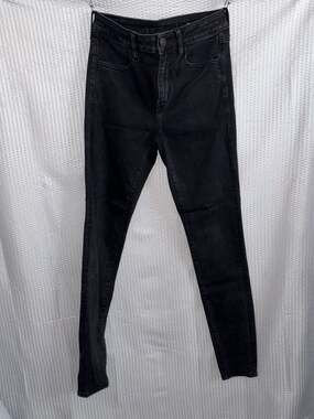 American Eagle High-Rise Jegging Next Level Stretch Black Jeans Size 6 Long